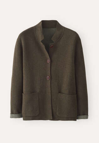 Double-knit jacket, Deep moss, webstill