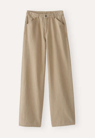 Straight-leg jeans, Washed stone, webstill
