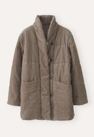 Padded shawl-collar coat, Soft mink, webstill