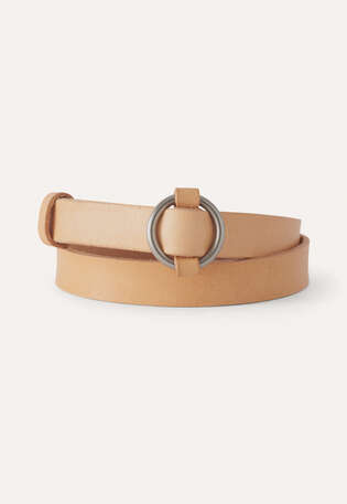 Leather belt, Pale tan, webstill