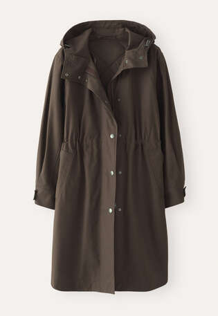 Hooded parka, Cocoa, webstill