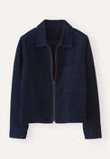 Zip-front jacket, Dark petrol, webstill