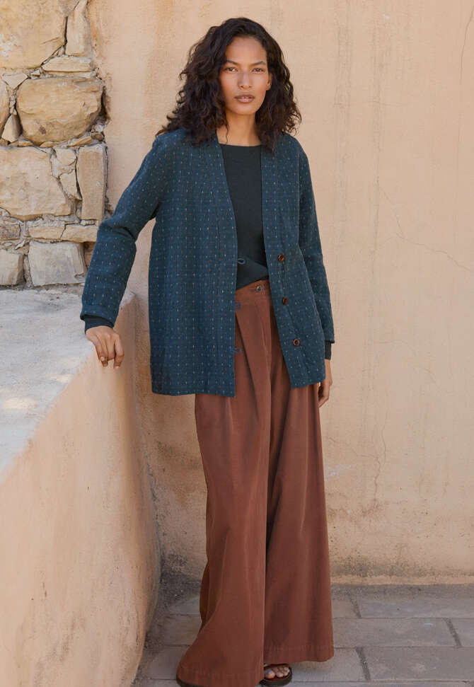 Cross-pattern jacket, Dark petrol, completeTheLook