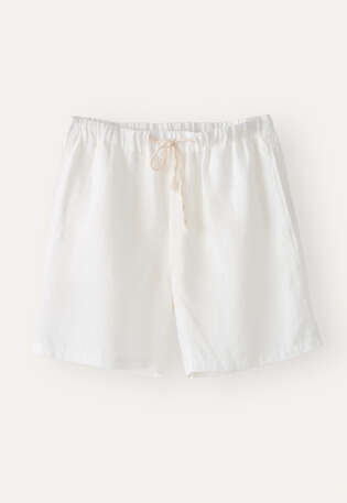 Pull-on shorts, White, webstill