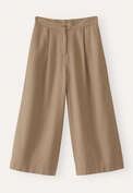 Cropped & wide trousers, Camel grey, webstill