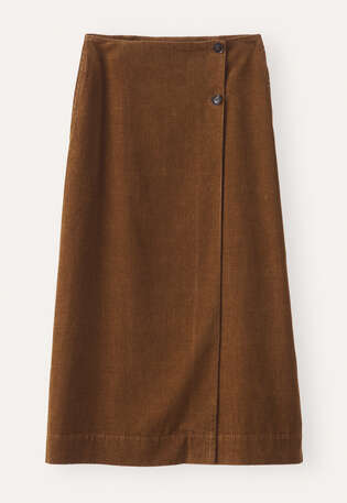 Wrap over skirt, Tobacco, webstill