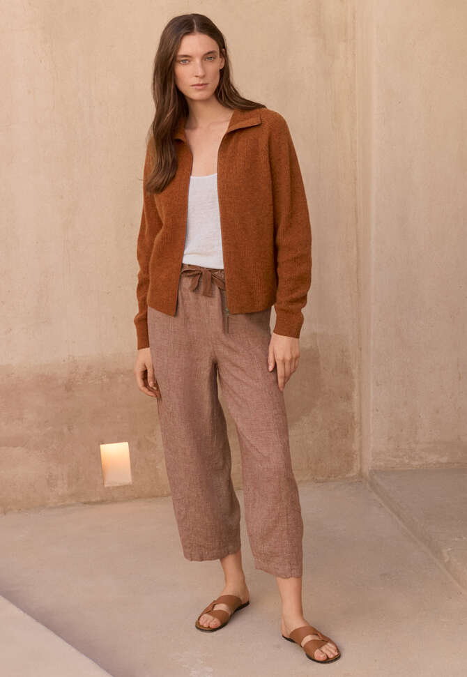 Zip-front cardigan, Chilli, completeTheLook