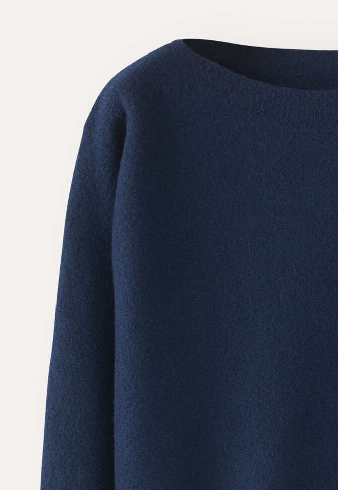 Boxy sweater, Blue black, completeTheLook