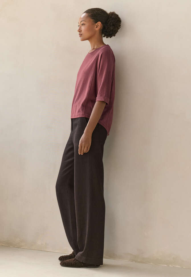 Panelled top, Mulberry red, completeTheLook