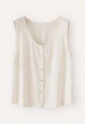 Sleeveless top, Ecru, webstill