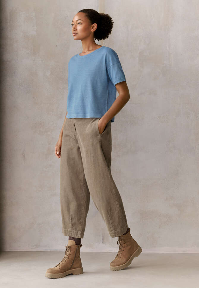 Cropped trousers, Brown mink, completeTheLook