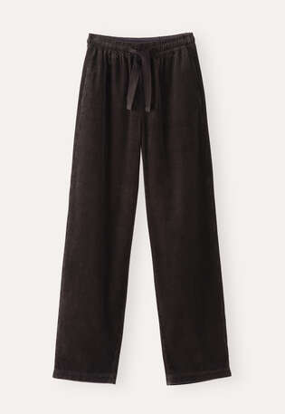 Elasticated trousers, Cocoa, webstill