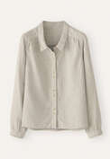 Dot-weave shirt, Ecru blue, webstill
