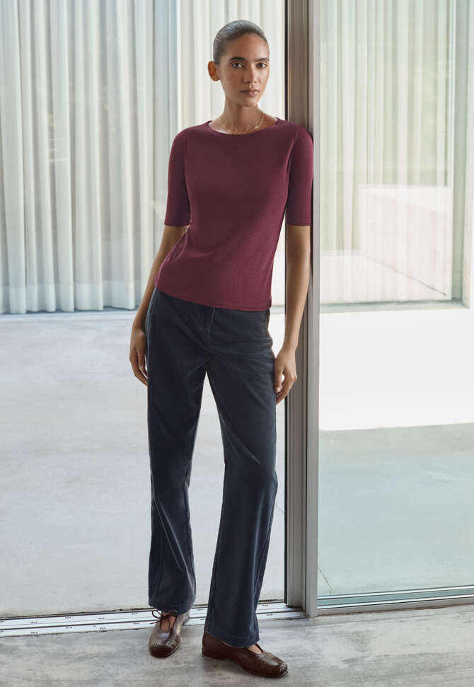 Straight-leg trousers, Charcoal, completeTheLook