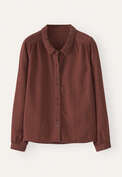 Dot-weave shirt, Rust red, webstill