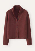 Button-through cardigan, Rust red, webstill