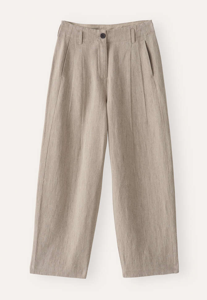 Barrel-leg trousers, Mink, completeTheLook