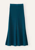 Knitted skirt, Dark teal, webstill