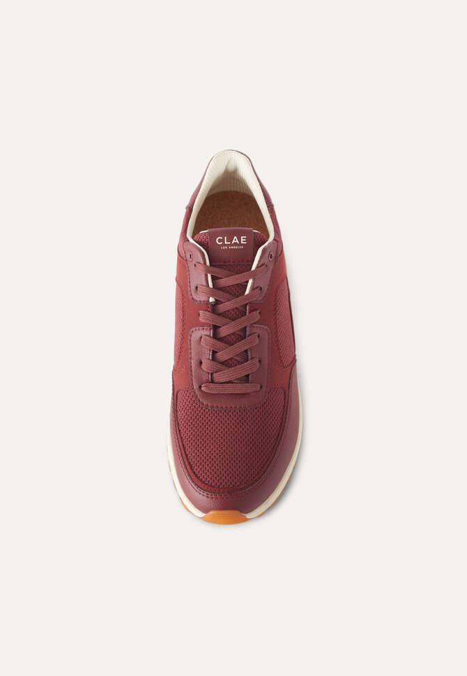 Lace-up trainers, Bordeaux grape, completeTheLook