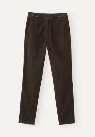 Tapered-leg trousers, Espresso, webstill