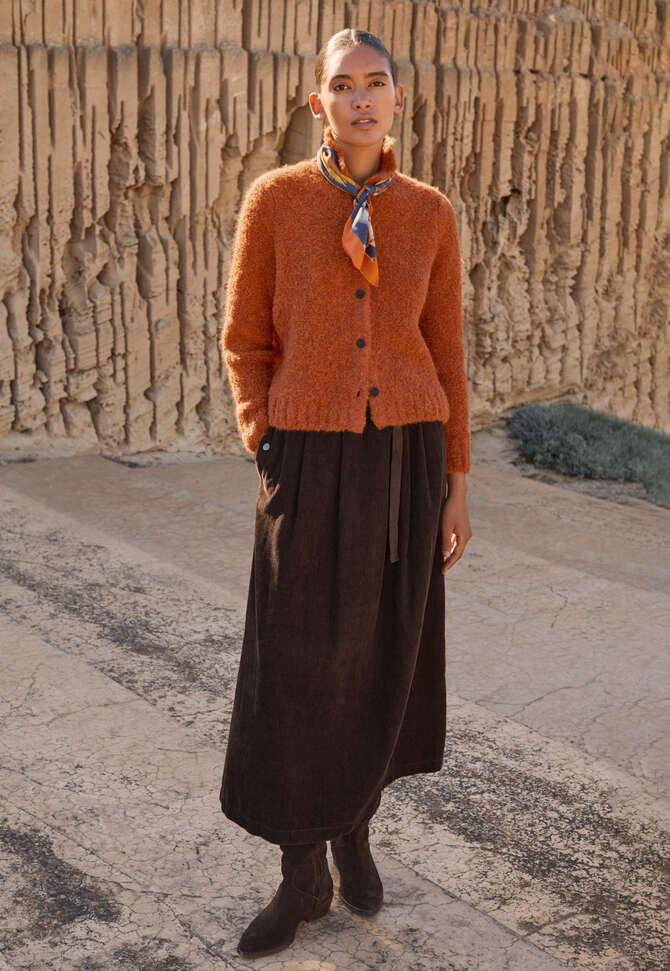 Square scarf, Blue orange, completeTheLook