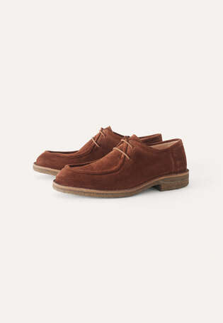 Lace-up shoes, Red tan, webstill