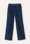 Wide-leg trousers, Dark petrol, webstill