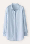 Curved hem shirt, Chambray, webstill