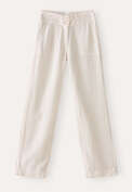 Relaxed straight-leg trousers, Ecru, webstill