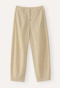 Darted-hem trousers, Stone, webstill