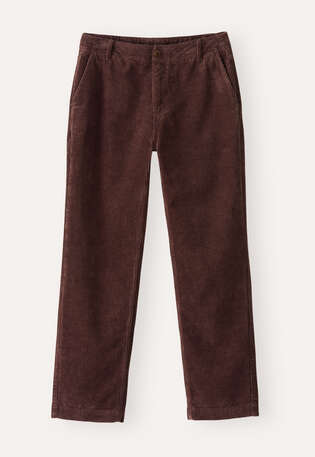 Slim cropped trousers, Soft aubergine, webstill