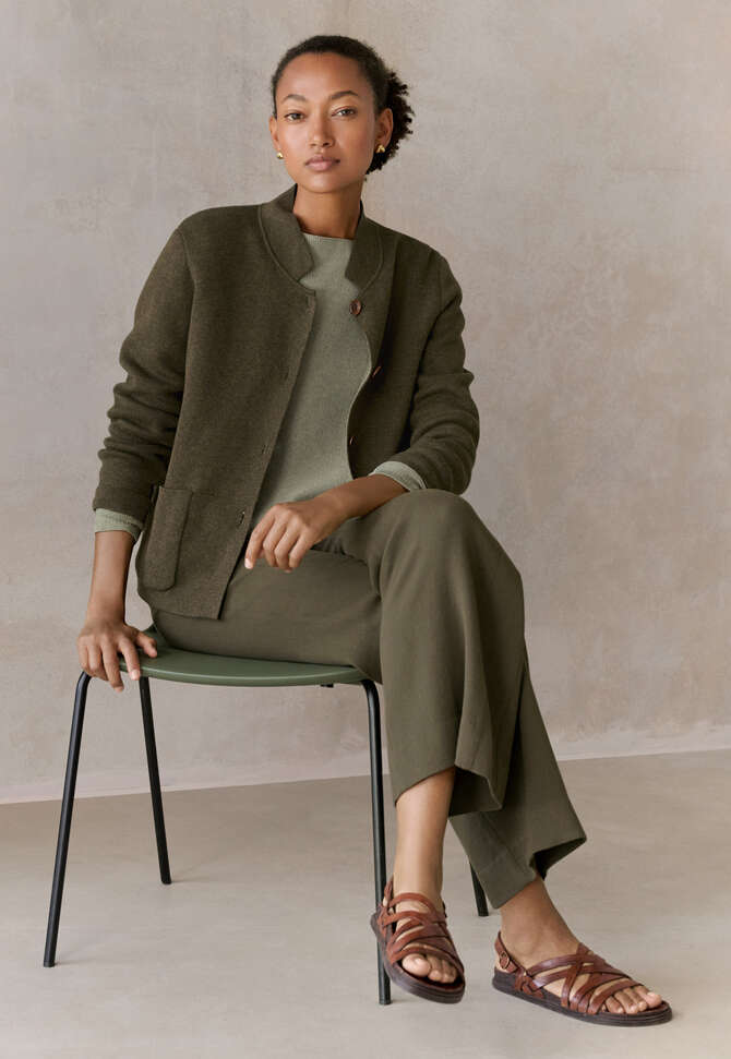 Double-knit jacket, Deep moss, completeTheLook