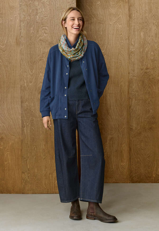 Jersey jacket, Deep indigo, completeTheLook