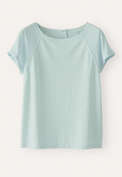 Raglan-sleeve top, Mint aqua, webstill