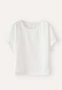 Woven T-shirt, White, webstill