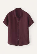 Short-sleeve shirt, Maroon, webstill