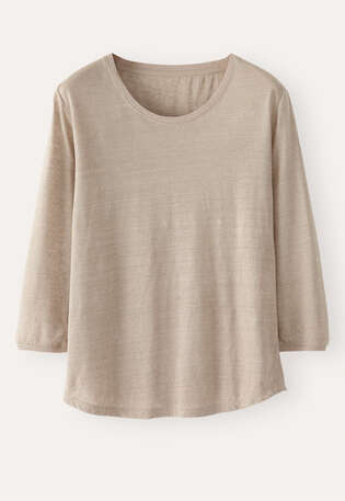 Round-neck top, Fawn, webstill
