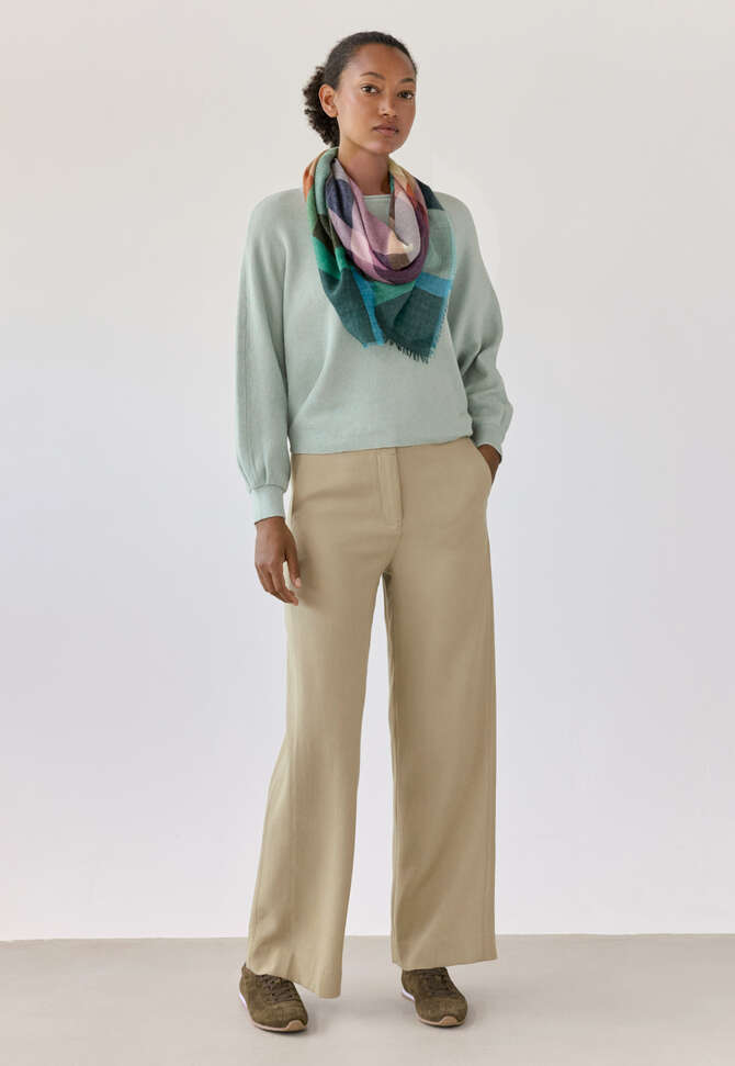 Soft tailored trousers, Pale taupe, completeTheLook