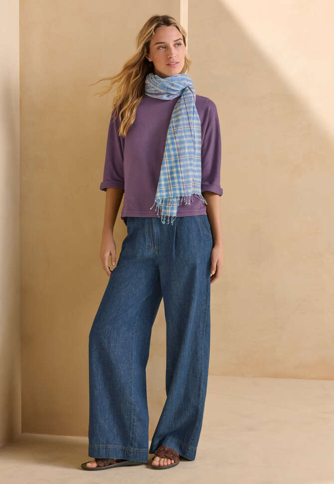 Panelled top, Dark mulberry, completeTheLook