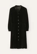 Pleat-waist dress, Fir, webstill