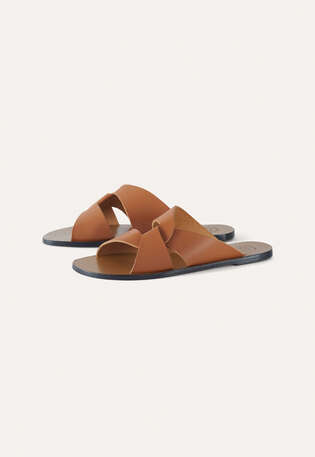 Link-front sandals, Brandy, webstill