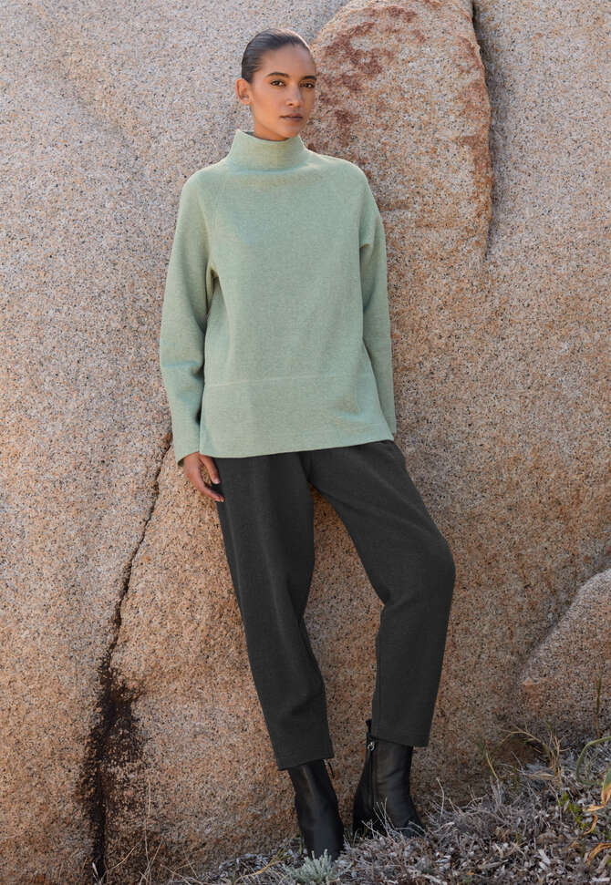 Funnel-neck tunic, Aqua mint, completeTheLook