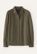 Raglan-sleeve blouse, Dark khaki, webstill