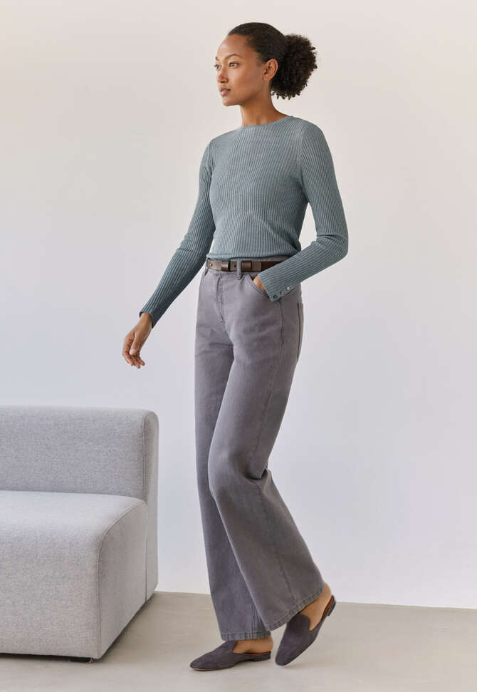 Straight-leg jeans, Dark grey, completeTheLook