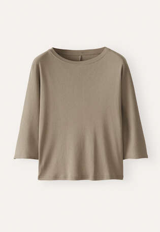 Dolman sleeve top, Dark taupe, webstill