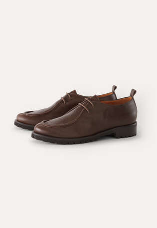 Lace-up shoes, Dark brown, webstill