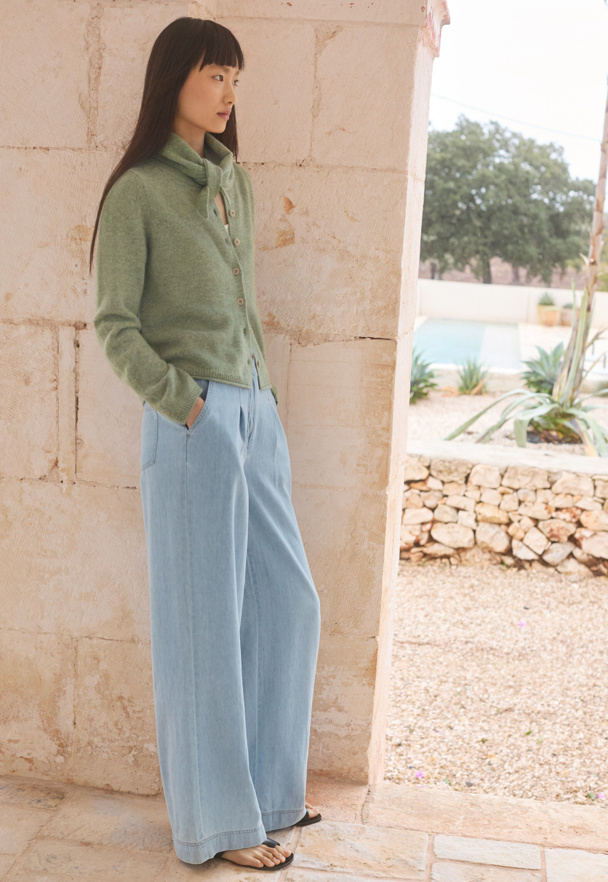 Button-through sweater