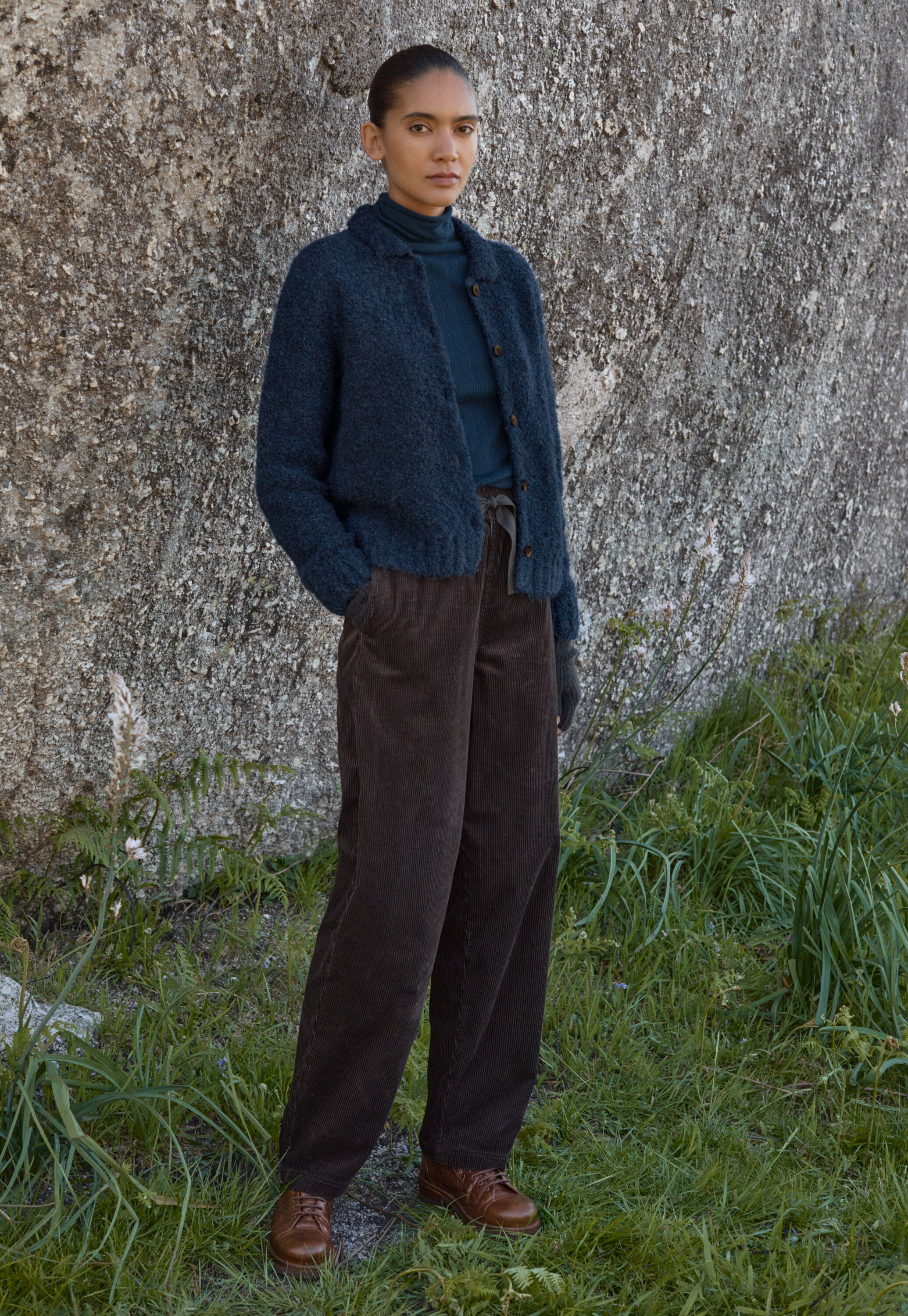 Collared cardigan