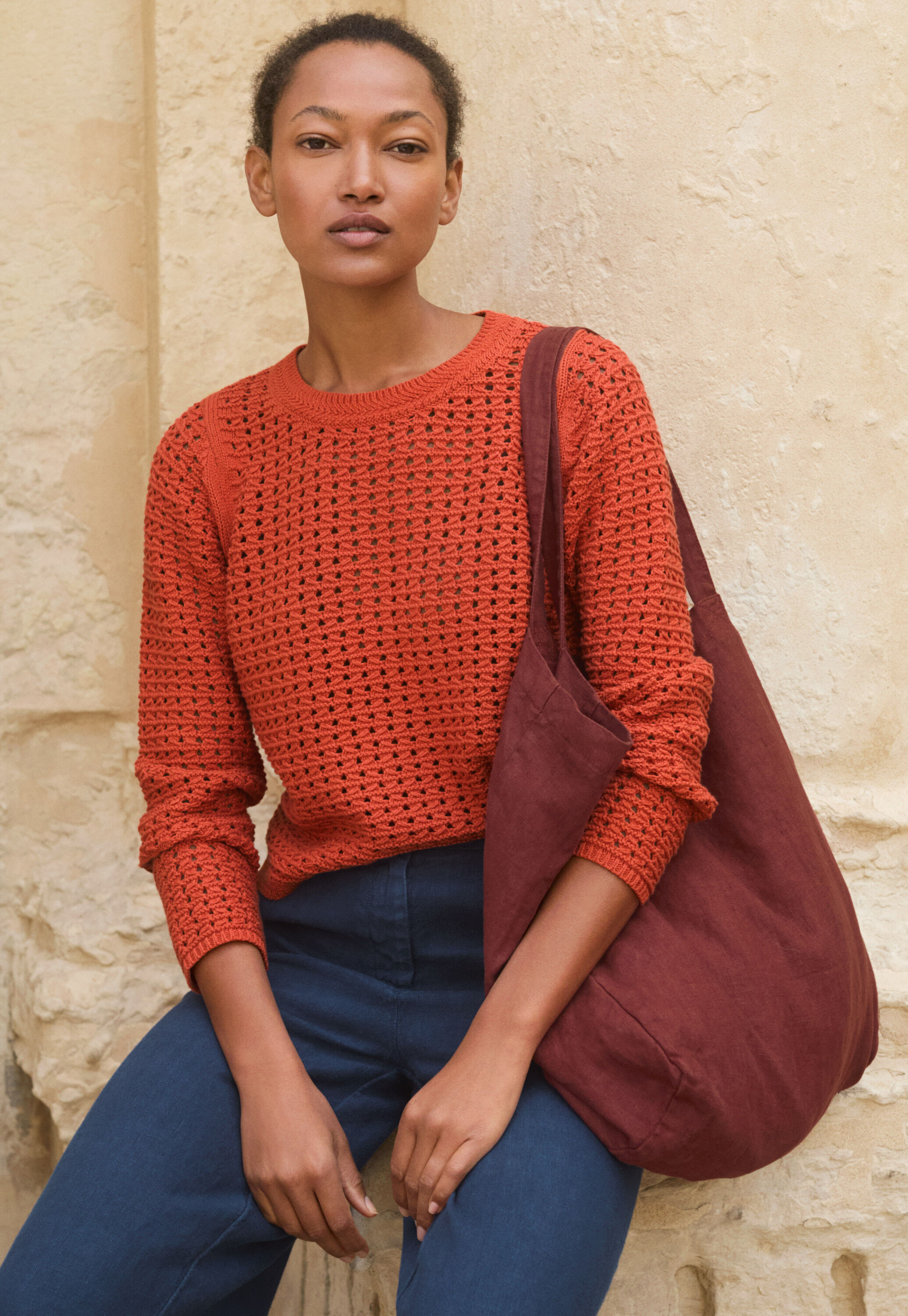 Hand-knitted cardigan