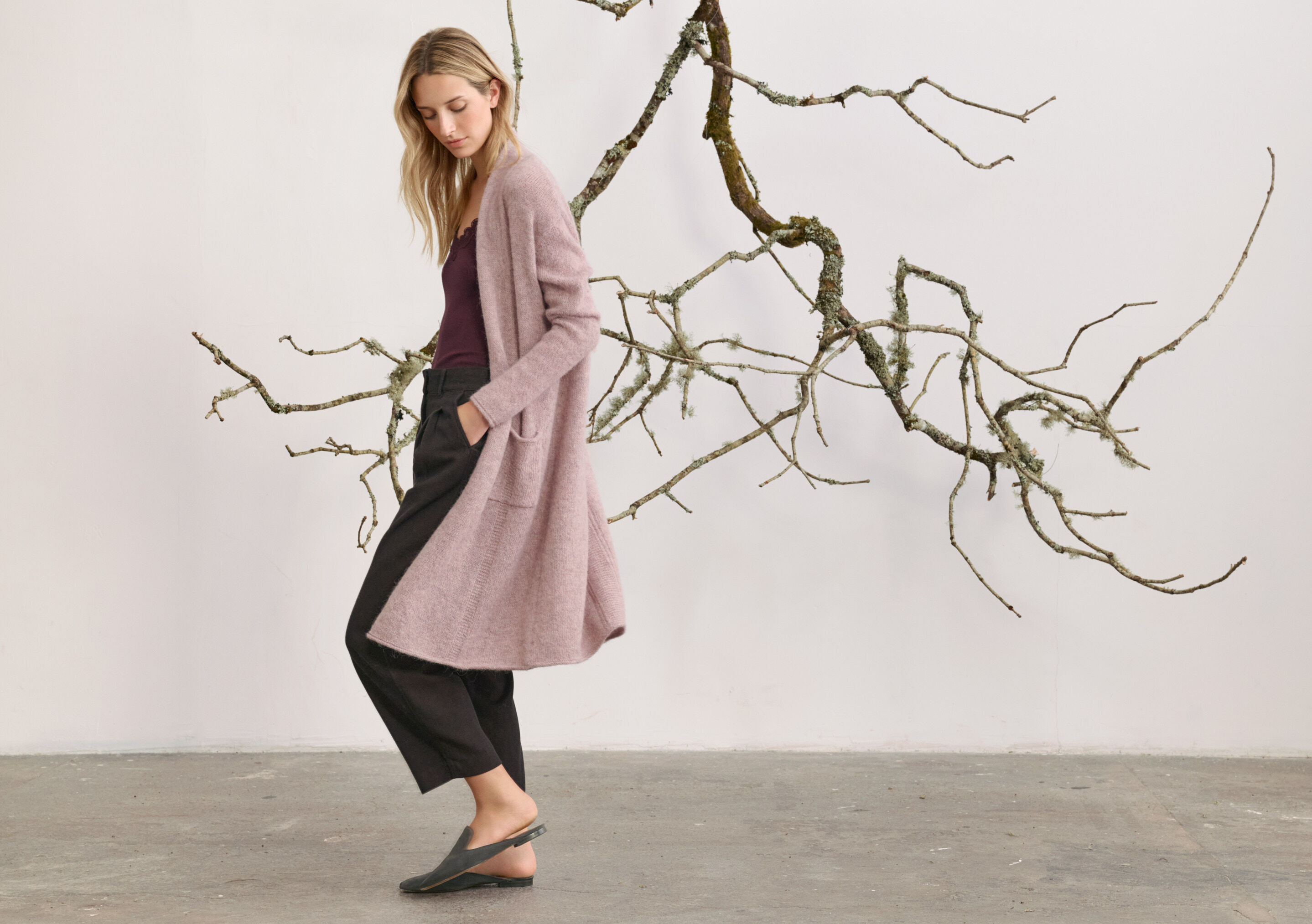 Edge-to-edge cardigan